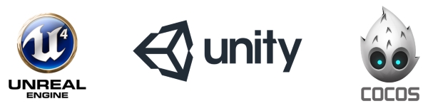 Unity, Unreal, Cocos2D