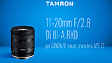 Tamron 11-20mm F/2.8 Di III-A RXD con baionetta Canon RF-S