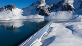 Pannelli fotovoltaici sulla diga di Muttsee: sarà l'impianto più grande della Svizzera