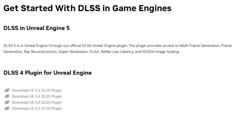 DLSS in Unreal Engine