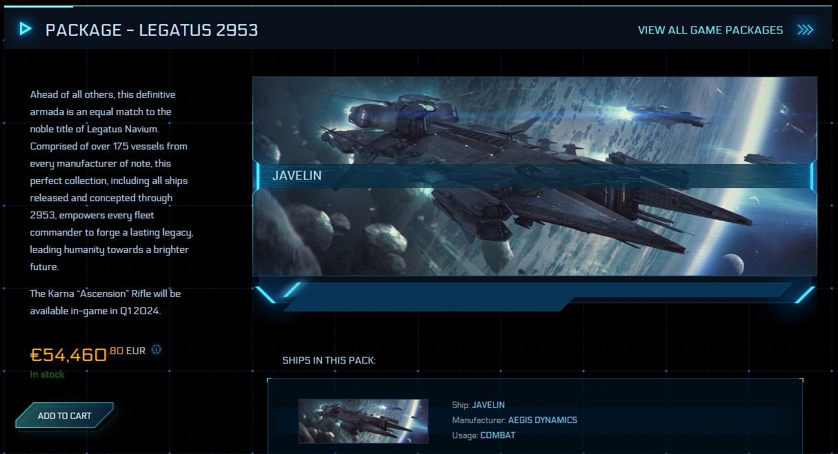 Star Citizen Legatus 2953