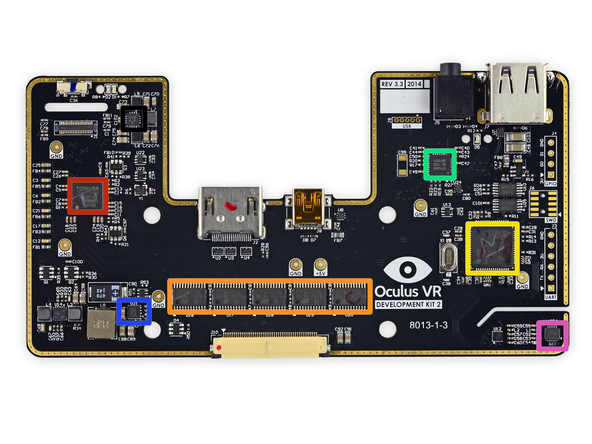 Oculus Rift Development Kit 2, scheda logica