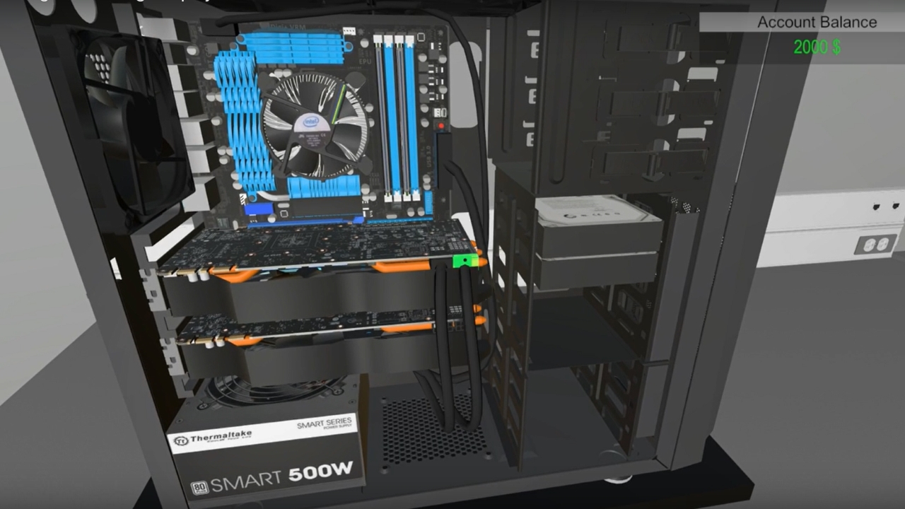 Pc building simulator кастомная водянка как собрать