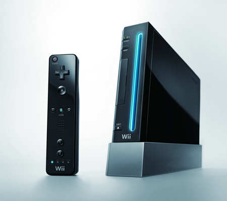 Nintendo Wii in colore nero