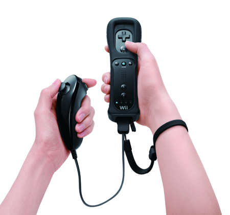 Nintendo Wii in colore nero