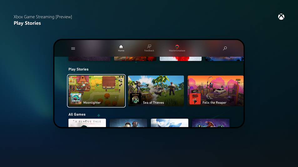 Xbox Game Streaming (Preview) app